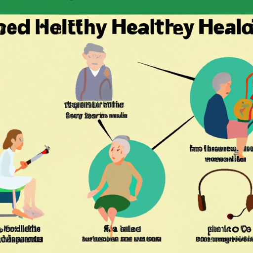 אינפוגרפיקה המדגישה את ההיבטים השונים של הבריאות המכוסים בבדיקת קשישים טיפוסית