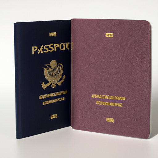 غلافان لجواز السفر جنبًا إلى جنب، أحدهما أكبر من الآخر، مما يوضح اختلافات الحجم.