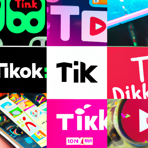 קולאז' של מודעות TikTok פופולריות המציגות מותגים שונים