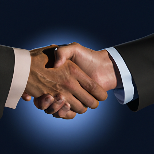 לחיצת יד המסמלת את השותפות בין עסקים לעולם הדיגיטלי