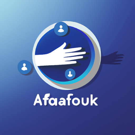 לוגו של פייסבוק עם אייקון של יד עוזרת