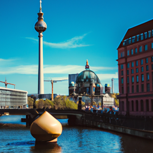 תמונה של ברלין בקיץ, עם שמיים כחולים ושמש