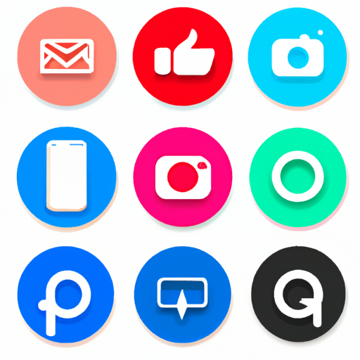 לוגואים שונים של פלטפורמת מדיה חברתית