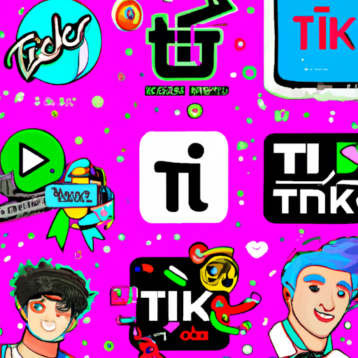 קולאז' של יוצרי TikTok פופולריים ולוגו של מותג
