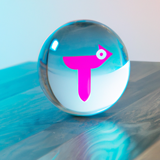כדור בדולח עם הלוגו של TikTok, המייצג את עתיד הפלטפורמה