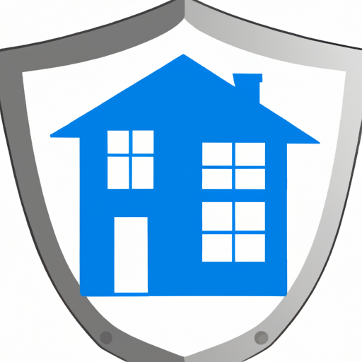 איור של בית עם אייקון מגן, המייצג ביטוח דירה