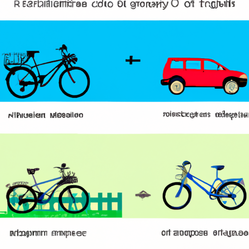 גרף המציג את היתרונות הסביבתיים של אופניים חשמליים בהשוואה לשיטות תחבורה מסורתיות.