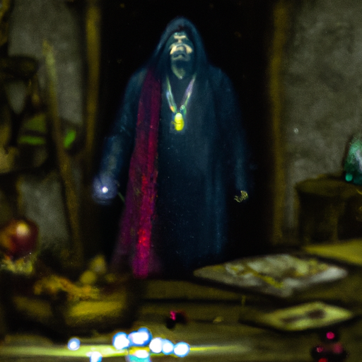 תמונת שער למשחק המציגה דמות מסתורית שעומדת בחדר אפלולי, עם חפצים ותכשיטים מפוזרים מסביב.