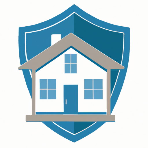 איור גרפי של בית עם סמל מגן ביטחון, המסמל את הרעיון של ביטוח משכנתא