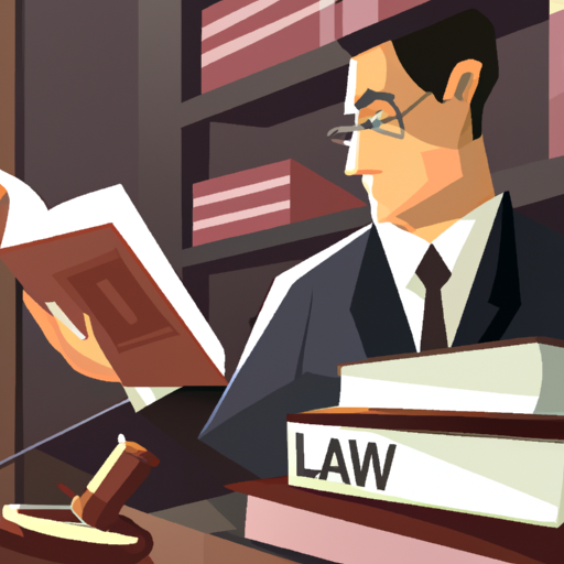 1. תמונה של עורך דין הלומד ספרי דיני קניין המדגיש את מורכבות הנוף המשפטי.
