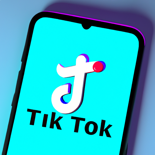 סמארטפון המציג את הלוגו של TikTok