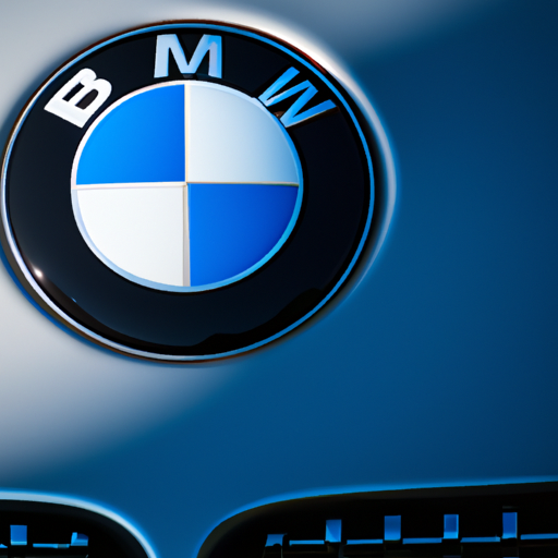 הלוגו האייקוני של BMW על מכסה מנוע אלגנטי של מכונית