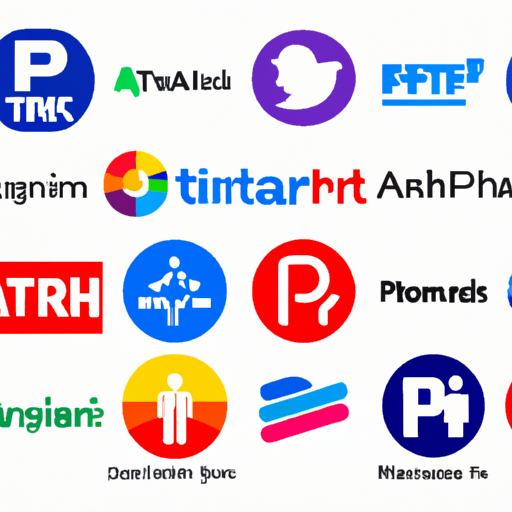לוגו של חברות טכנולוגיה שונות המעורבות ביוזמות חברתיות