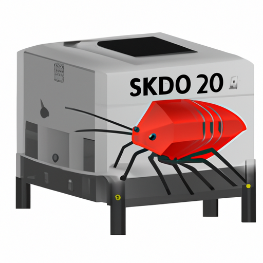 איור של פשפש המיטה Sno K2000 המציג את העיצוב והרכיבים המלוטש שלו.