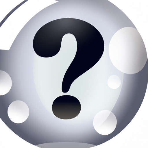 9. תמונה של כדור בדולח עם סימני שאלה, הממחיש אי ודאות
