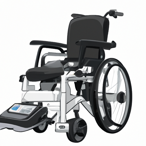 איור של כסא גלגלים חשמלי נקי ומתוחזק היטב