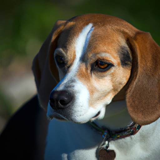 A Beagle displaying signs of potential for therapy work, such as calmness and sociability