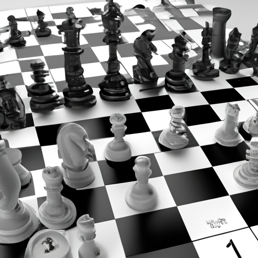 1. איור של לוח שחמט המראה אפשרויות השקעה שונות המסומלות בכלי שח.