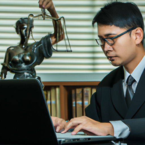 3. תמונה של עורך דין דיני עבודה עובד על מחשב, המסמל את ההתאמה לטכנולוגיה בפרקטיקה בדיני עבודה.