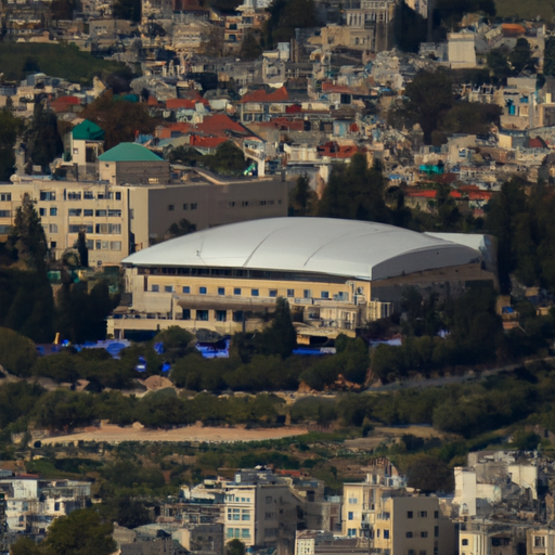 1. תמונה המציגה מבט פנורמי של מתחם בת מצווה פופולרי בירושלים