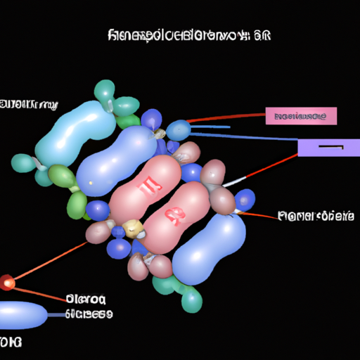 תרשים הממחיש את המבנה של מולקולת החלבון C-reactive