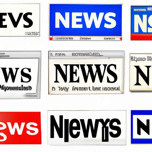קולאז' של לוגואים שונים של אתרי חדשות מובילים