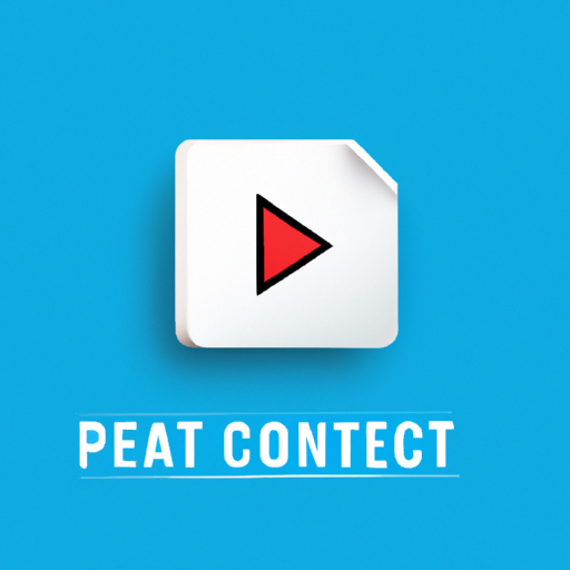כפתור הפעלה המסמל את עליית תוכן הווידאו בשיווק תוכן ממומן