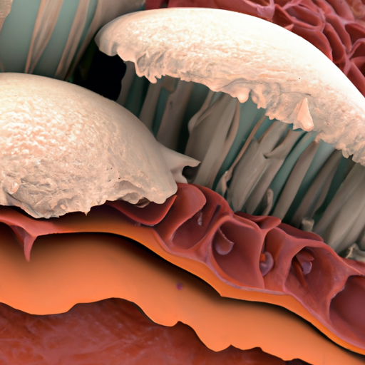 מבט מיקרוסקופי של סיבי קולגן ברקמת צלקת