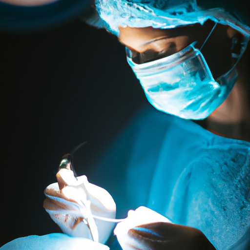 צילום מקרוב של מנתח מבצע את הניתוח