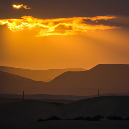 A stunning sunset over the Negev Desert, showcasing the unique photographic opportunities on the trail.