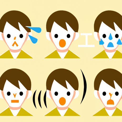 פניו של מאזין המבטאות רגשות שונים בתגובה למודולציות