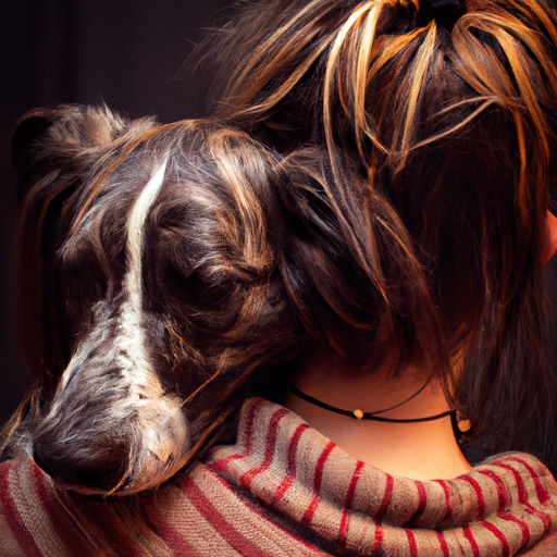 תמונה מחממת לב של ילדה צעירה מחבקת את הכלב שלה, מציגה את הקשר העמוק בין בני אדם לכלבים