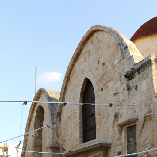 תקריב של אחד מהאתרים ההיסטוריים בלרנקה, כמו כנסיית לזרוס הקדוש.