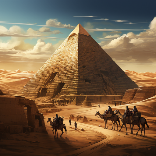 1. איור המתאר את השימוש בגבס בפירמידות מצריות עתיקות