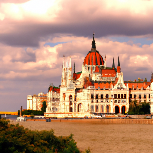 תמונה של בודפשט, בירת הונגריה, כשבניין הפרלמנט האייקוני שלה ניצב בגאווה ברקע.