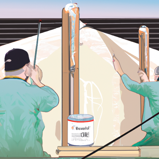 איור המראה תהליך של שיטת איטום גגות פופולרית בבאר שבע