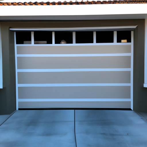 A newly installed garage door by Los Angeles Garage Doors Pro, highlighting their quality of work