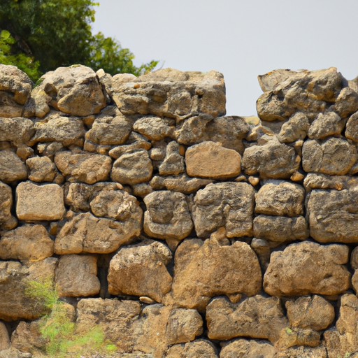 חומות האבן העתיקות של מבצר גוניו