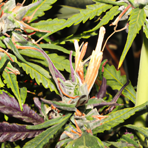 7. An image exhibiting bud rot in cannabis, with clear signs to look out for
