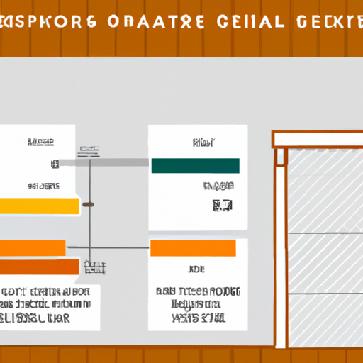 A chart comparing the cost of garage door repair and installation services