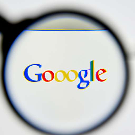 לוגו גוגל עם זכוכית מגדלת מנתח ביקורות משתמשים