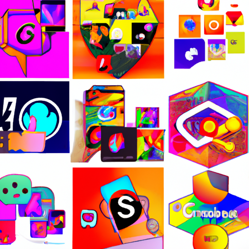 קולאז' של לוגואים שונים של מדיה חברתית