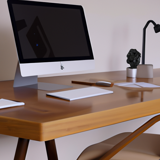 תמונה של שולחן מנהלים מודרני בעיצוב אלגנטי ומסוגנן
