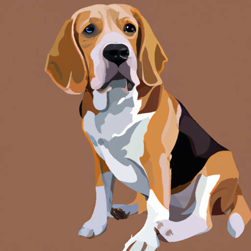 A Beagle sitting calmly, showcasing its friendly disposition