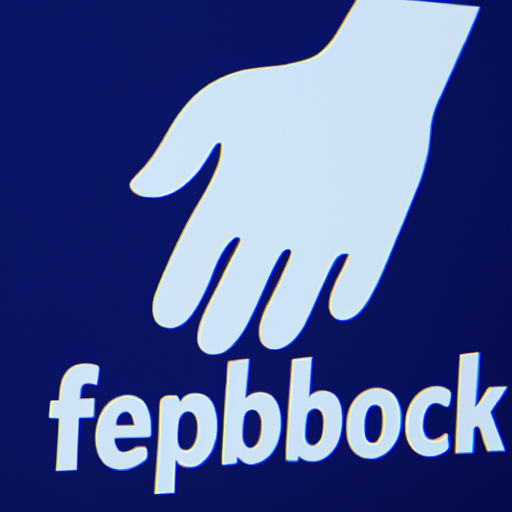 לוגו פייסבוק עם יד עוזרת המסמלת סיוע ציבורי