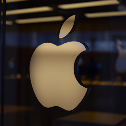 הלוגו של אפל מוצג על חלון ראווה