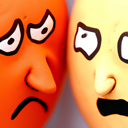 תמונה של שני פרצופים, אחד כועס ואחד רגוע, המייצגים את המושג אינטליגנציה רגשית.
