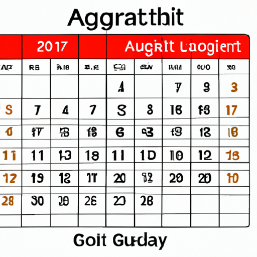 לוח שנה עם תאריכי עדכון עתידיים של אלגוריתם גוגל