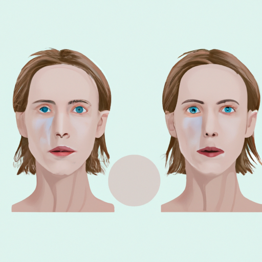 צילום לפני ואחרי של אדם שעבר טיפול פנים אוסמוזה הפוכה