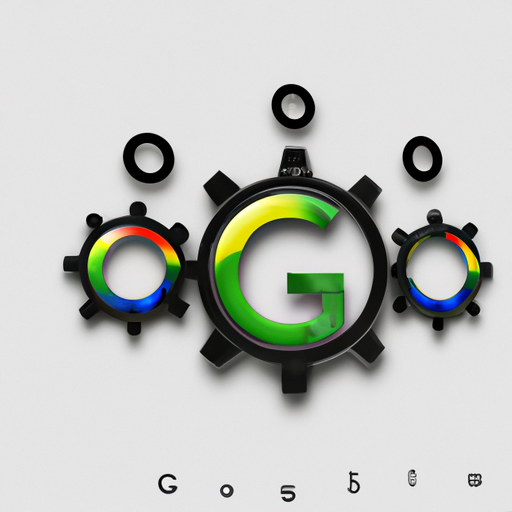 לוגו של גוגל עם גלגלי שיניים, המייצג את האלגוריתם המשתנה שלה